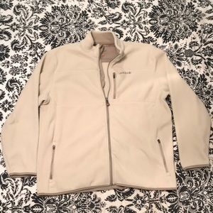 Beige fleece jacket
